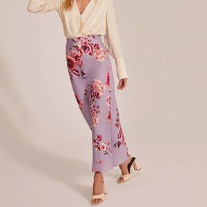 Favorite Daughter THE FAVORITE SKIRT lilac multi floral NWT